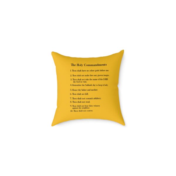 "The Holy Commandments" Rainbow Pillow - Image 2
