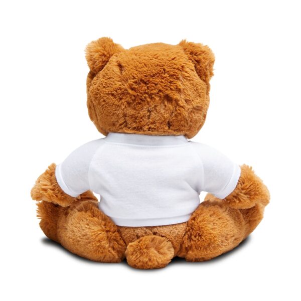 "Jesus LOVE'S the little children" Teddy Bear with Light Pink writing T-Shirt - Image 4