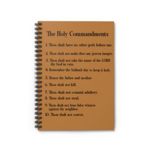 "The Holy Commandments" Note Book