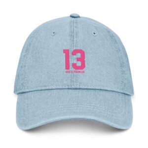 "13 God's Promise" Denim Hat
